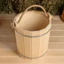 Запарник 10 л с пластиковой вставкой с ручкой верёвкой