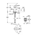 Смеситель для раковины Grohe 23980003 однорычажный цвет хром
