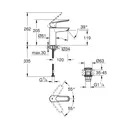 Смеситель для раковины Grohe 23981003 однорычажный цвет хром