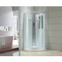Душевая кабина Black & white 5701900 низкий поддон 90x90см