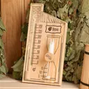 Термометр с песочными часами 278x14x53 см для бани и сауны