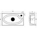 Раковина накладная Belbagno BB-460-PM-LVB 46см