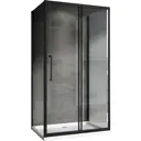 Душевой уголок Abber AG30140BH-S70B-S70B прямоугольник 70x140см черный профиль эффект стекла прозрачный