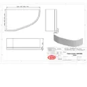 Экран под ванну Lavinia boho 3751020L 140x58см цвет белый