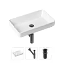 Накладная раковина Lavinia Boho Bathroom Sink Slim 21520145 фарфор 55 см с донным клапаном и металлическим сифоном