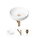 Накладная раковина Lavinia Boho Bathroom Sink Slim 21520174 фарфор 40 см с донным клапаном и металлическим сифоном