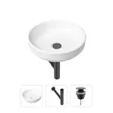 Накладная раковина Lavinia Boho Bathroom Sink Slim 21520190 фарфор 40 см с донным клапаном и металлическим сифоном