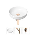 Накладная раковина Lavinia Boho Bathroom Sink Slim 21520204 фарфор 40 см с донным клапаном и металлическим сифоном