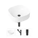 Накладная раковина Lavinia Boho Bathroom Sink Slim 21520243 фарфор 40 см с донным клапаном и металлическим сифоном