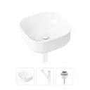 Накладная раковина Lavinia Boho Bathroom Sink Slim 21520250 фарфор 40 см с донным клапаном и металлическим сифоном