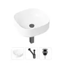 Накладная раковина Lavinia Boho Bathroom Sink Slim 21520234 фарфор 40 см с донным клапаном и металлическим сифоном