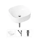 Накладная раковина Lavinia Boho Bathroom Sink Slim 21520241 фарфор 40 см с донным клапаном и металлическим сифоном