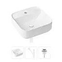 Накладная раковина Lavinia Boho Bathroom Sink Slim 21520314 фарфор 42 см с донным клапаном и металлическим сифоном