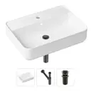Накладная раковина Lavinia Boho Bathroom Sink Slim 21520361 фарфор 60 см с донным клапаном и металлическим сифоном