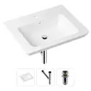 Врезная раковина Lavinia Boho Bathroom Sink 21520403 фарфор 60 см с донным клапаном и металлическим сифоном