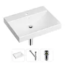 Врезная раковина Lavinia Boho Bathroom Sink 21520546 фарфор 60 см с донным клапаном и металлическим сифоном
