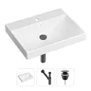Врезная раковина Lavinia Boho Bathroom Sink 21520579 фарфор 60 см с донным клапаном и металлическим сифоном