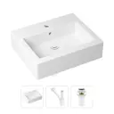 Накладная раковина Lavinia Boho Bathroom Sink 21520672 фарфор 50.5 см с донным клапаном и металлическим сифоном