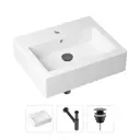 Накладная раковина Lavinia Boho Bathroom Sink 21520687 фарфор 50.5 см с донным клапаном и металлическим сифоном