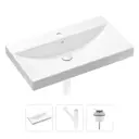 Врезная раковина Lavinia Boho Bathroom Sink 21520629 фарфор 80 см с донным клапаном и металлическим сифоном