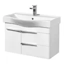 Тумба под раковину подвесная Aquaton 1A235501BV010 76см цвет белый