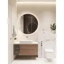 Зеркало для ванной Auramira m130130201am с подсветкой 130x130см