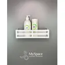 Полка для ванной My space SHSIDE-300W углеродистая сталь цвет белый матовый