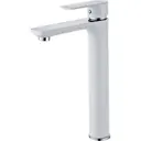 Смеситель для раковины Aquanet 00225486 однорычажный высокий цвет белый, хром