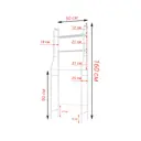 Стеллаж для туалета Sokoltec HW47883WH