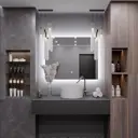Зеркало для ванной Alias q60901 с подсветкой 90x60см