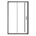 Душевая перегородка Azario AZND1131L1200BLACK 120x200см черный профиль