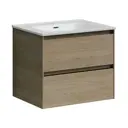 Тумба под раковину подвесная Sancos CN60KE 59см цвет орех