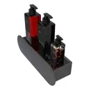 Полка для ванной Flow Round Mono Fl-ro-m30-ч 36x15см цвет черный матовый