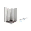 Душевой уголок Ambassador 12011103L-ST2 квадрат 100x100см хромированный профиль эффект стекла прозрачный