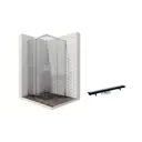 Душевой уголок Ambassador 11011104-PR3 квадрат 90x90см хромированный профиль эффект стекла прозрачный