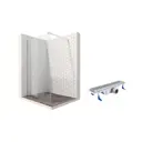 Душевая перегородка Ambassador 15031103-ST2 200см хромированный профиль