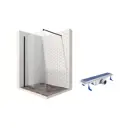 Душевая перегородка Ambassador 15031109-ST12 200см хромированный профиль