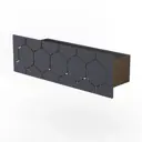 Полка для ванной комнаты Flow Bee Mono Fl-bee-mono30-ч 36x15см металл цвет черный матовый