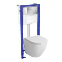 Комплект инсталляция с унитазом Bauedge BL0001-DLR_000003 цвет белый