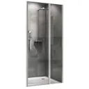 Душевая дверь Abber AG04140S 140см эффект стекла прозрачный раздвижной