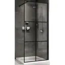 Душевая перегородка Abber AG62120B8 120x200см черный профиль