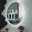 Зеркало для ванной Alfa mirrors Na-9Ah с подсветкой 90x90см