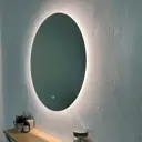 Зеркало для ванной Alfa mirrors Na-9Ad с подсветкой 90x90см