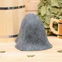 Шапка для бани Колокольчик серая