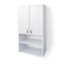 Шкаф для ванной комнаты навесной Logro 7549077 Комби 60x120см ЛДСП цвет белый