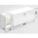Шкаф для ванной комнаты Regent Style Виола подвесной 70x20см цвет белый