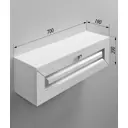 Шкаф для ванной комнаты Regent Style Винтаж подвесной 70x20 см цвет белый