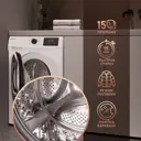 Стиральная машина Weissgauff Wm 46149 inverter steam 59.5x84.5x46.5 см 9 кг цвет белый