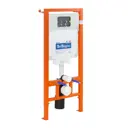 Комплект инсталляция с унитазом Belbagno SENSO-R BB017CHR BB005 с клавишей смыва цвет белый