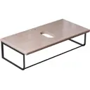 Столешница в ванную Uperwood 291020555 90x45см Массив дерева цвет белый